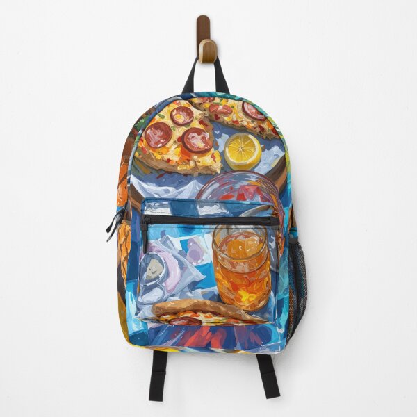 Item preview, Vibrant Summer Picnic – Colorful Food Art with Burgers, Pizza & Lemon Drinks designed and sold by Grafititee.