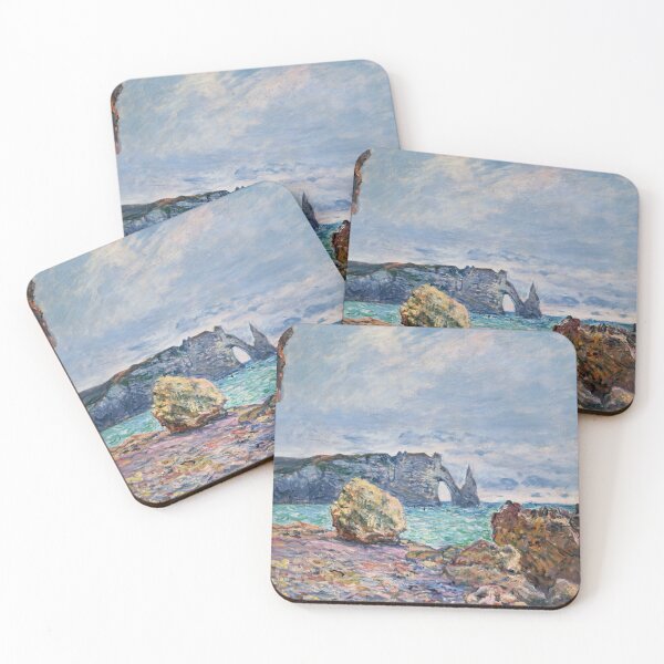 Item preview, Etretat, beach and Falaise d'Aval designed and sold by SharonTheFirst.