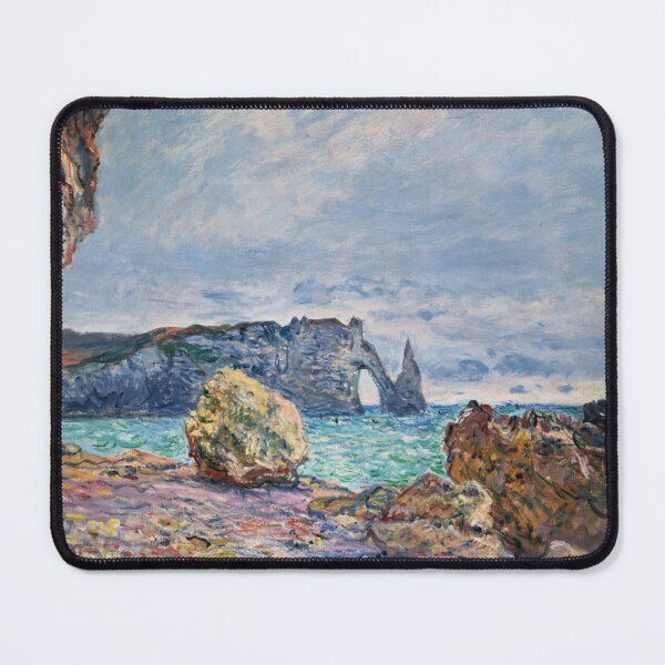 Item preview, Etretat, beach and Falaise d'Aval designed and sold by SharonTheFirst.