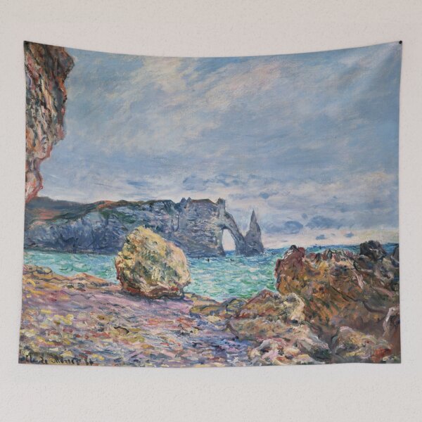 Item preview, Etretat, beach and Falaise d'Aval designed and sold by SharonTheFirst.