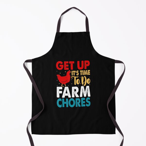 Item preview, Get Up It's Time To Do Farm Chores Funny Chicken Farmer designed and sold by KathleenEliza.