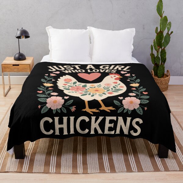 Item preview, Just A Girl Who Loves Chickens designed and sold by bonurasuliaj.