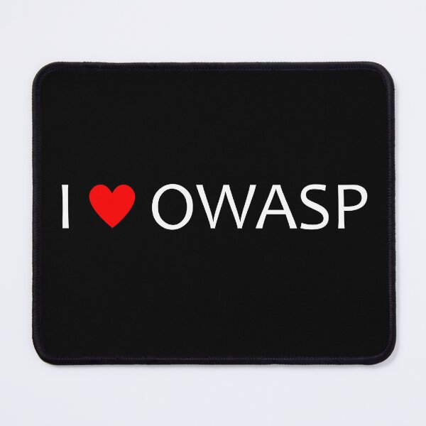 Item preview, I heart OWASP - cybersecurity cats (Dark Background) designed and sold by cyberbcat.