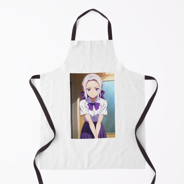 Item preview, Shino Kiryuu Girlfriend Girlfriend Anime Art | School Uniform Purple Bow Braids designed and sold by iloveanimechibi.