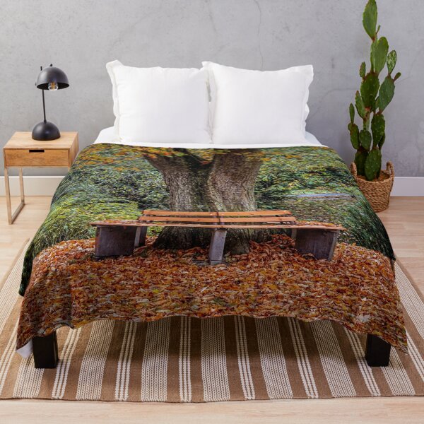 Item preview, Brown Wooden Bench Under Tree designed and sold by Ataqhin.