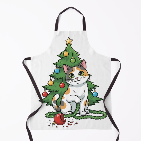 Item preview, Mischievous Cat Christmas Ornament T-Shirt - Funny Guilty But Proud Kitten Holiday Tee designed and sold by ZyxDes.