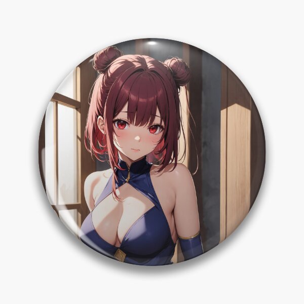 Item preview, Shunka Hiiragi World’s End Harem Anime Art | Blue Cheongsam Twin Buns Aesthetic designed and sold by iloveanimechibi.