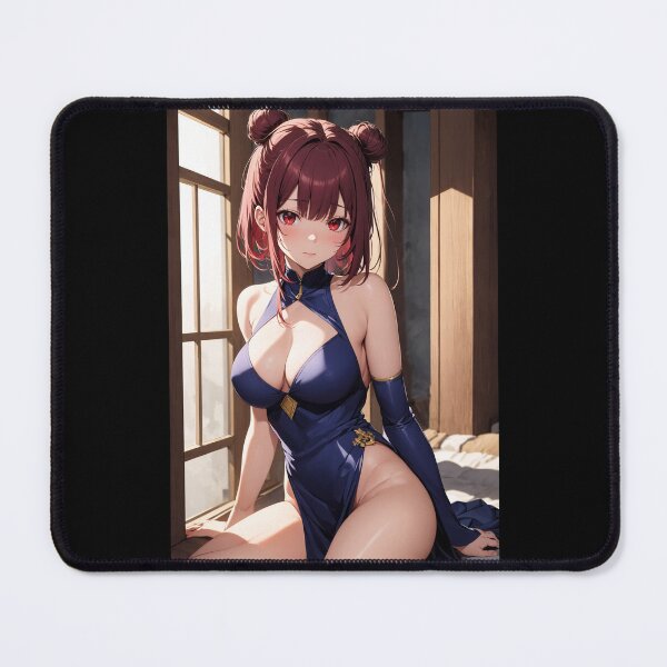 Item preview, Shunka Hiiragi World’s End Harem Anime Art | Blue Cheongsam Twin Buns Aesthetic designed and sold by iloveanimechibi.