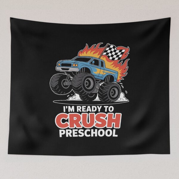 Item preview, I'm Ready to Crush Preschool Monster Truck First Day Boys designed and sold by ToggleBet.