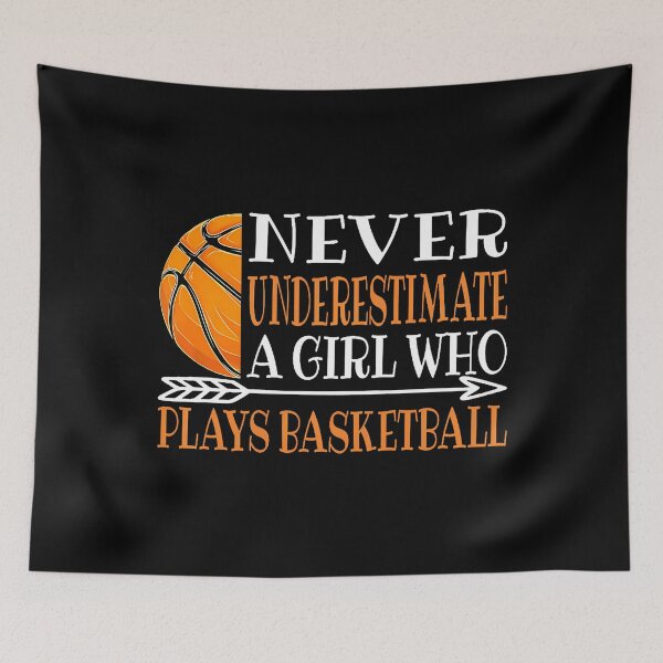 Item preview, Never Underestimate A Girl Who Plays Basketball Arrow designed and sold by SharronDawn.