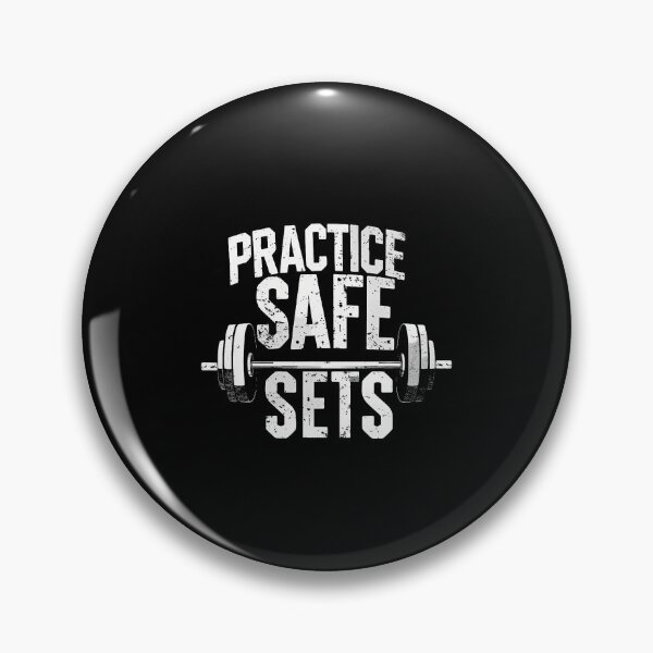 Item preview, Practice Safe Sets Funny Gym Workout Weightlifting designed and sold by KathleenEliza.