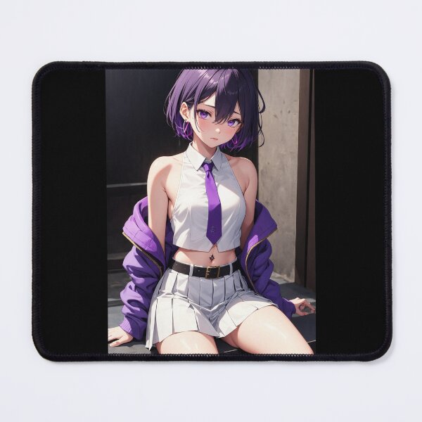 Item preview, Syuan Goddess of Victory Nikke Anime Art | Purple Hair Crop Top School Aesthetic designed and sold by iloveanimechibi.