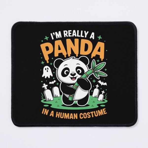 Item preview, I'm Really A Panda In Human Costume - Spooky Halloween designed and sold by ToggleBet.