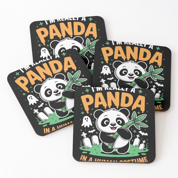 Item preview, I'm Really A Panda In Human Costume - Spooky Halloween designed and sold by ToggleBet.