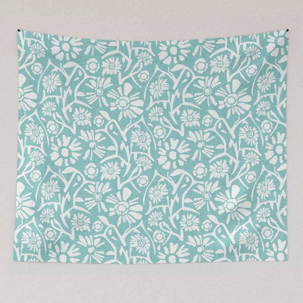 Item preview, Desert Flowers. White and turquoise version designed and sold by Alex  Blud.
