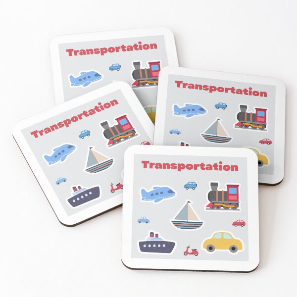 Item preview, Colorful Kids Transportation Vector Illustration designed and sold by khdooja93.