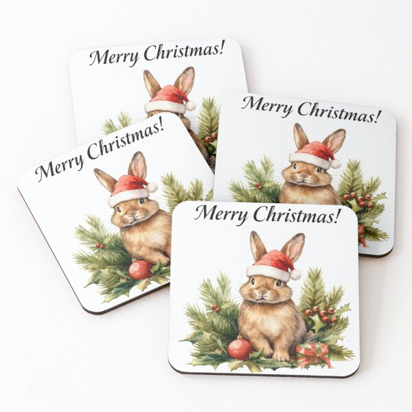 Item preview, Merry Christmas Bunny – Cute Holiday Design designed and sold by GoxyVision.