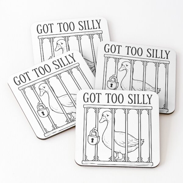 Item preview, Got Too Silly - Funny Goose in Jail Meme & Chaos designed and sold by SlocifieShop.