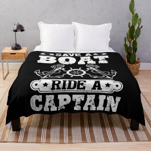 Item preview, Save A Boat Ride A Captain Pontoon Maritime Nautical designed and sold by MelanieMiram1.