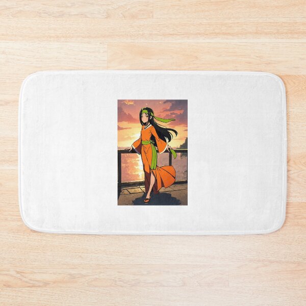 Item preview, Xochitl Ahuactzin Las Leyendas Saga Art | Orange Kimono Sunrise Aztec Aesthetic designed and sold by iloveanimechibi.