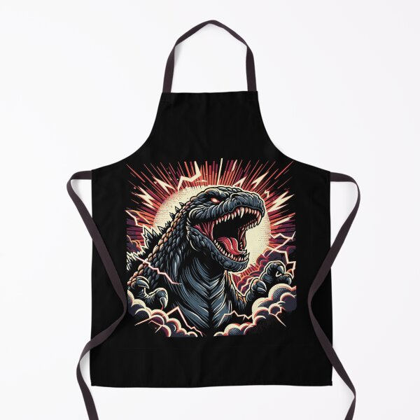 Item preview, Raging Monster Head with Red and Yellow Energy Burst designed and sold by beast-net.