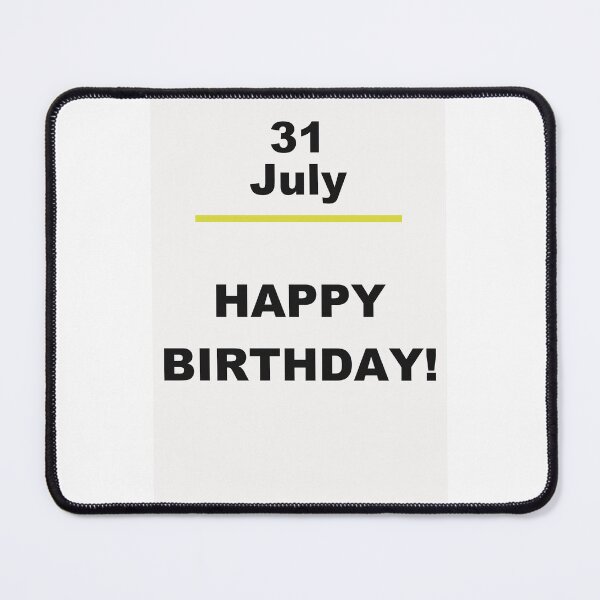Item preview, Copy of Minimalist Happy Birthday Design — July 31 designed and sold by ariksworld.
