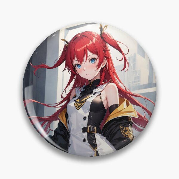 Item preview, Xue Wang World Dai Star Anime Art | Red Hair Twin Tails Actress Idol Aesthetic designed and sold by iloveanimechibi.