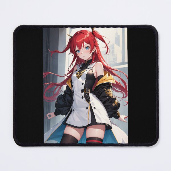 Item preview, Xue Wang World Dai Star Anime Art | Red Hair Twin Tails Actress Idol Aesthetic designed and sold by iloveanimechibi.