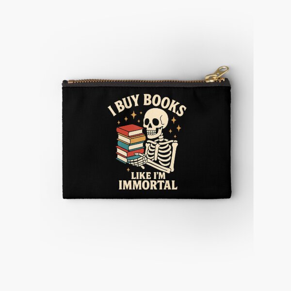 Item preview, I Buy Books Like I'M Immortal Skeleton Reader Books Reading designed and sold by SharronDawn.