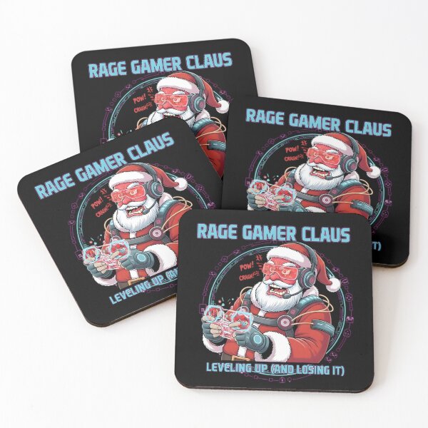 Item preview, Rage Gamer Santa – Funny Christmas Gaming Illustration designed and sold by SoulenCify.