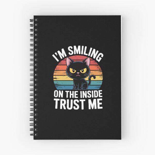 Item preview, I'm Smiling On The Inside Trust Me Cat designed and sold by BubblePancake.