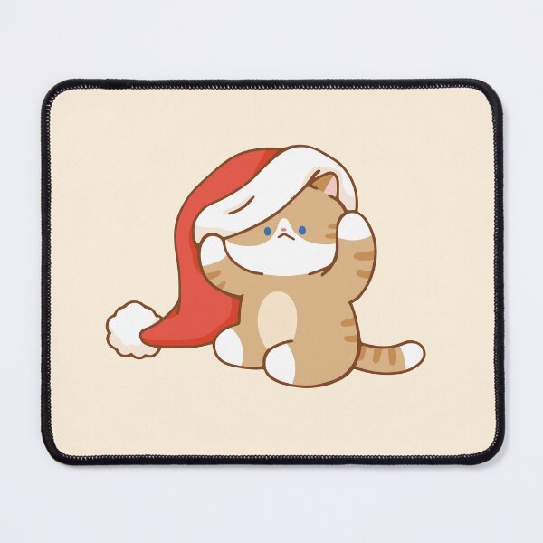 Item preview, Cat in Christmas Santa Hat designed and sold by salposi.