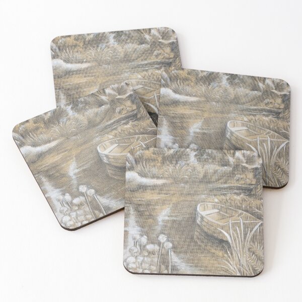 Item preview, Pond landscape drawing designed and sold by June Clancy.