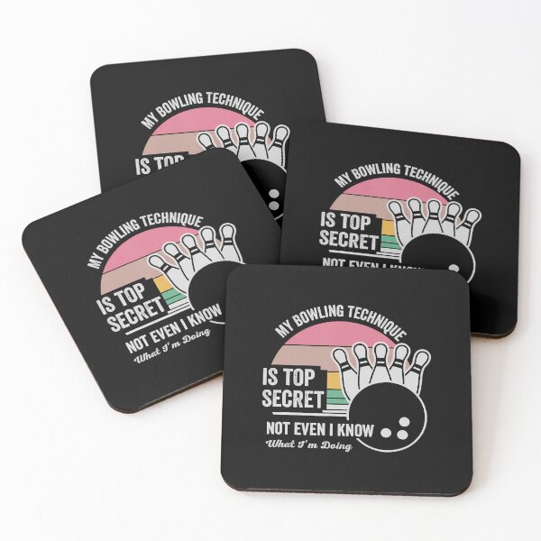 Item preview, My Bowling Technique Is Top Secret Humor Quote designed and sold by KathleenEliza.