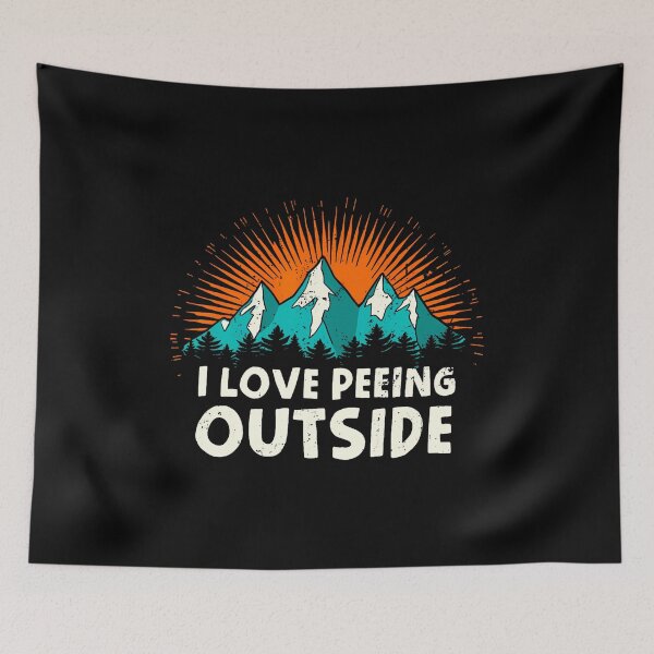 Item preview, I Love Peeing Outside Camping Humor Mountain Hiking Joke designed and sold by GraceShelley.