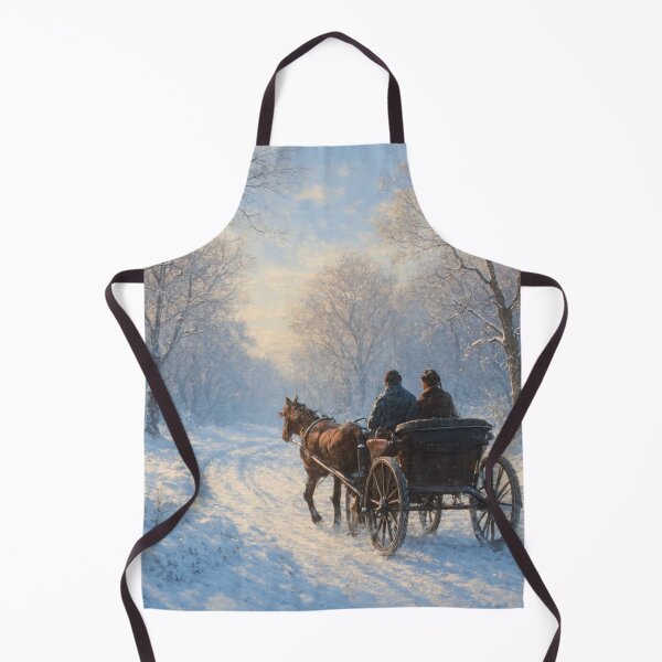 Item preview, Horse-drawn carriage in winter designed and sold by Sigtrix.