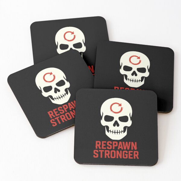 Item preview, Respawn Skull – Gamer Gym Art Motivational Design for Fitness Respawn Warriors designed and sold by LVLUPXP.