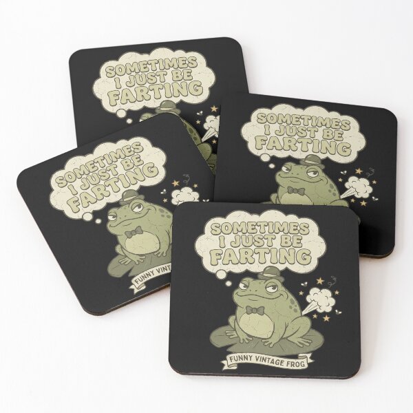 Item preview, Sometimes I Just Be Farting Funny Vintage Frog designed and sold by Azrora.
