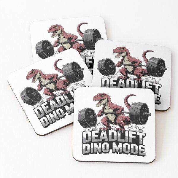 Item preview, Deadlift Dino Mode Powerlifting Funny Dinosaur Gym Shirt designed and sold by WSPrintCrafter.