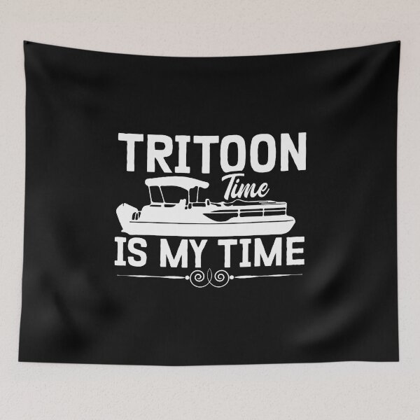 Item preview, Tritoon Time Is My Time Pontoon Captain Tritoon Owner designed and sold by CaraRuth.