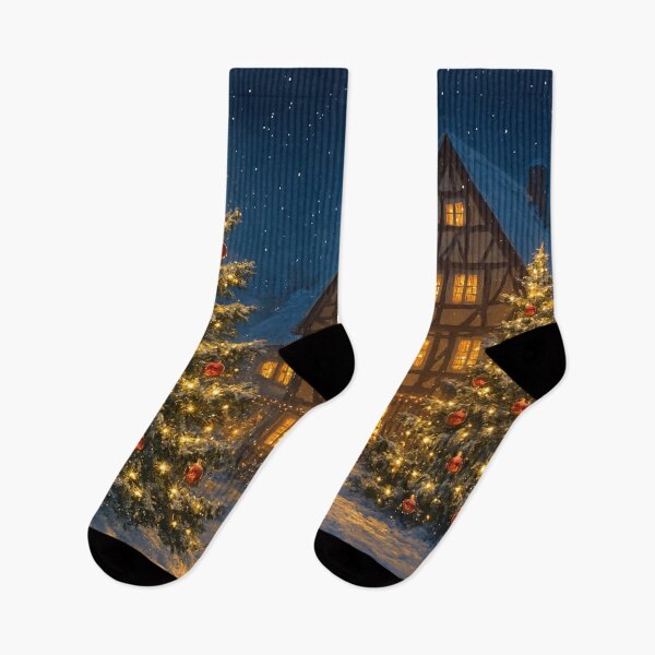 Item preview, Romantic Christmas in the half-timbered village designed and sold by Sigtrix.