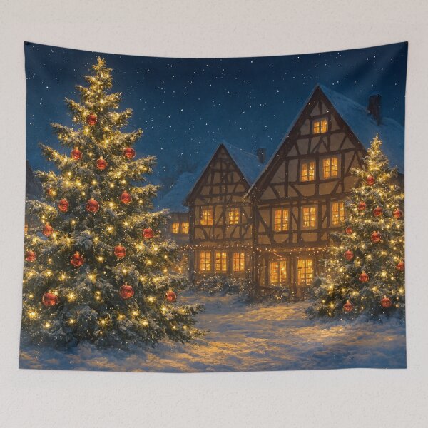Item preview, Romantic Christmas in the half-timbered village designed and sold by Sigtrix.