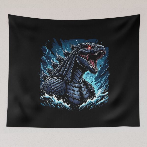 Item preview, Fierce White Monster Roaring in Icy Blue Water designed and sold by beast-net.