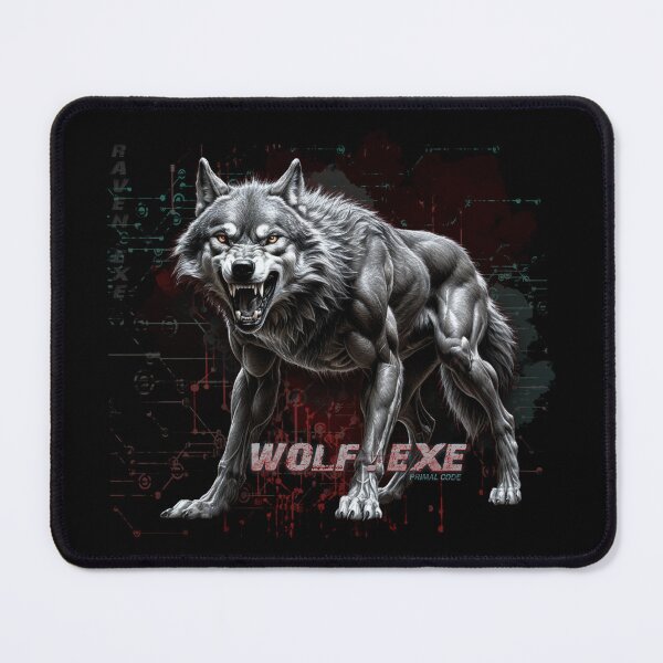 Item preview, WOLF.EXE – Primal Code, Digital Wolf from a Disrupted System designed and sold by CrisMor-Art.