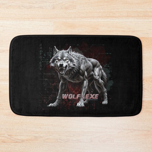 Item preview, WOLF.EXE – Primal Code, Digital Wolf from a Disrupted System designed and sold by CrisMor-Art.
