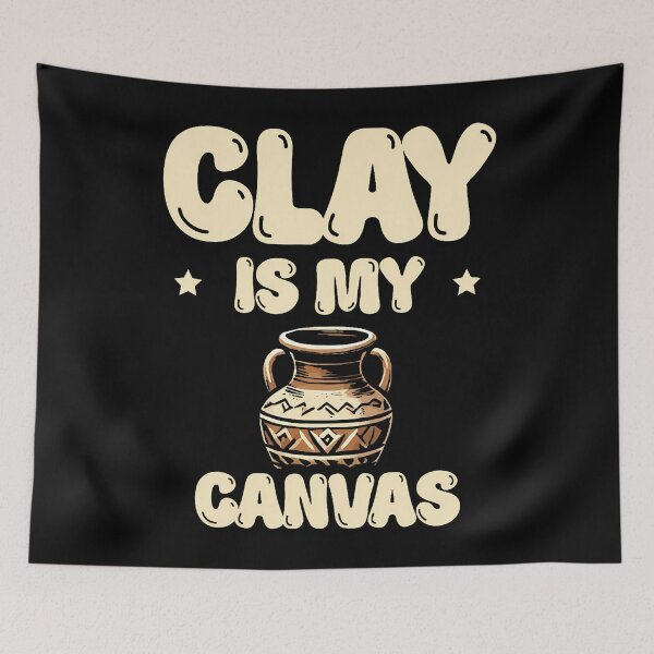 Item preview, Clay Is My Canvas Ceramics Potter Kiln Pot Making Pottery designed and sold by ElaineEsther.