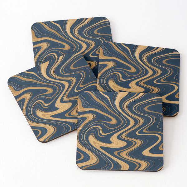 Item preview, Golden Wave Marble Flow designed and sold by PTARZ.