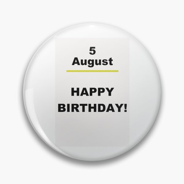 Item preview,  Minimalist Happy Birthday Design — August 5 designed and sold by ariksworld.