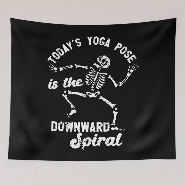 Item preview, Today's Yoga Pose Is The Downward Spiral Funny designed and sold by ElaineEsther.