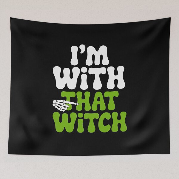 Item preview, I'm with That Witch Halloween Couples Costume designed and sold by LittleDame.